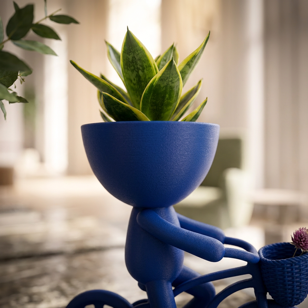 Cyclist Planter
