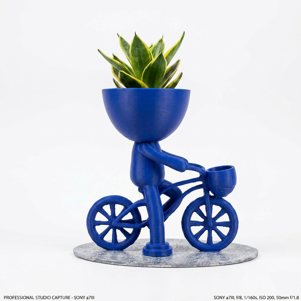 Cyclist Planter